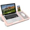 imageLAPGEAR Home Office Pro Lap Desk with Wrist Rest Mouse Pad and Phone Holder  Taj Mahal Marble  Fits up to 156 Inch Laptops  Style No 91601Blush Pink