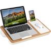imageLAPGEAR Home Office Pro Lap Desk with Wrist Rest Mouse Pad and Phone Holder  Taj Mahal Marble  Fits up to 156 Inch Laptops  Style No 91601White Oak Woodgrain