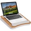 imageLAPGEAR Memory Foam Lap Desk with Wrist Rest and Media Slot  Medium  Silver Carbon  Fits up to 156 Inch Laptops and Most Tablet Devices  Style No 91335Oak Woodgrain