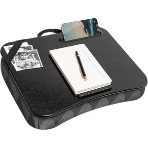 imageLAPGEAR Designer Lap Desk with Phone Holder and Device Ledge  Buffalo Check  Fits up to 156 Inch Laptops  Style No 45428Gray Argyle