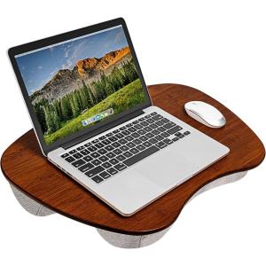 imageLAPGEAR Extra Large Bamboo Lap Desk  Chestnut  Fits up to 173 Inch Laptops  Style No 91692Chestnut