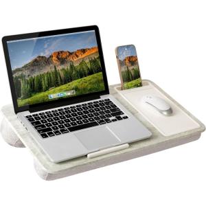 imageLAPGEAR Home Office Pro Lap Desk with Wrist Rest Mouse Pad and Phone Holder  Taj Mahal Marble  Fits up to 156 Inch Laptops  Style No 91601Taj Mahal Marble