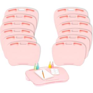 imageLAPGEAR MyDesk Lap Desk with Device Ledge and Phone Holder  Rose Quartz  Fits up to 156 Inch Laptops  Style No 44434Rose Quartz