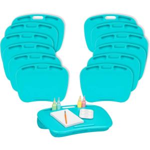 imageLAPGEAR MyDesk Lap Desk with Device Ledge and Phone Holder  Rose Quartz  Fits up to 156 Inch Laptops  Style No 44434Turquoise