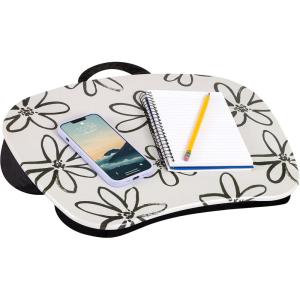 imageLAPGEAR MyStyle Portable Lap Desk with Cushion  Unicorn  Fits up to 156 Inch Laptops  Style No 45357Brushed Flower