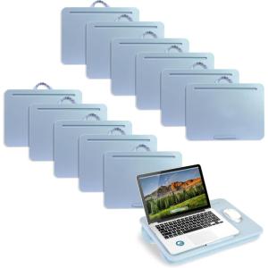 imageLAPGEAR Original Lap Desk  Large 179 x 13  Fits Up to 173 Laptops  Cushioned with Device Ledge Pencil Tray ampamp Handle  Portable ampamp Lightweight  Charcoal  Style No 45155Sky Blue