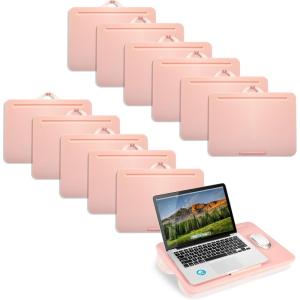 imageLAPGEAR Original Lap Desk  Large 179 x 13  Fits Up to 173 Laptops  Cushioned with Device Ledge Pencil Tray ampamp Handle  Portable ampamp Lightweight  Charcoal  Style No 45155Rose Quartz