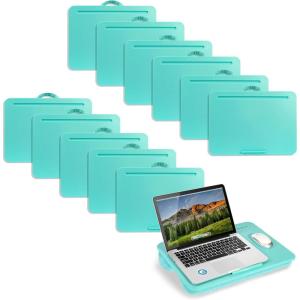 imageLAPGEAR Original Lap Desk  Large 179 x 13  Fits Up to 173 Laptops  Cushioned with Device Ledge Pencil Tray ampamp Handle  Portable ampamp Lightweight  Charcoal  Style No 45155Aqua Sky