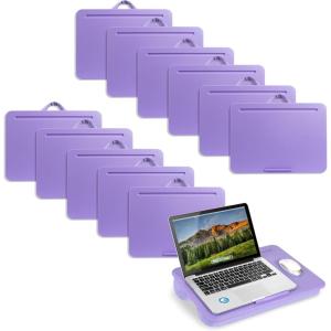 imageLAPGEAR Original Lap Desk  Large 179 x 13  Fits Up to 173 Laptops  Cushioned with Device Ledge Pencil Tray ampamp Handle  Portable ampamp Lightweight  Charcoal  Style No 45155Purple Amethyst