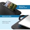 imageLAPGEAR Sidekick Lap Desk with Device Ledge and Phone Holder  Black  Fits up to 156 Inch Laptops  Style No 44218Black