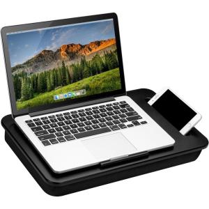 imageLAPGEAR Sidekick Lap Desk with Device Ledge and Phone Holder  Black  Fits up to 156 Inch Laptops  Style No 44218Black