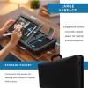 imageLAPGEAR Ergonomic Pro 20 Lap Desk with 9 Adjustable Heights Builtin Mouse Pad amp Phone Slot  Full Microbead Cushion Storage Pocket  Fits Laptops up to 156  Gray  Style No 49505Black