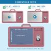 imageLAPGEAR Ergonomic Pro 20 Lap Desk with 9 Adjustable Heights Builtin Mouse Pad amp Phone Slot  Full Microbead Cushion Storage Pocket  Fits Laptops up to 156  Gray  Style No 49505Dusty Rose