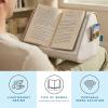 imageLAPGEAR Book Pillow  Lap Reading Cushion with Builtin Book Stand  Fits 6x9 Books amp Similar Sizes  Denim Blue  Style No 33203Almond