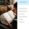 imageLAPGEAR Book Pillow  Lap Reading Cushion with Builtin Book Stand  Fits 6x9 Books amp Similar Sizes  Denim Blue  Style No 33203Almond