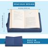 imageLAPGEAR Book Pillow  Lap Reading Cushion with Builtin Book Stand  Fits 6x9 Books amp Similar Sizes  Denim Blue  Style No 33203Denim Blue