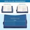 imageLAPGEAR Book Pillow  Lap Reading Cushion with Builtin Book Stand  Fits 6x9 Books amp Similar Sizes  Denim Blue  Style No 33203Denim Blue