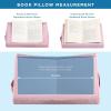 imageLAPGEAR Book Pillow  Lap Reading Cushion with Builtin Book Stand  Fits 6x9 Books amp Similar Sizes  Denim Blue  Style No 33203Pink