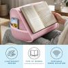 imageLAPGEAR Book Pillow  Lap Reading Cushion with Builtin Book Stand  Fits 6x9 Books amp Similar Sizes  Denim Blue  Style No 33203Pink