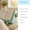 imageLAPGEAR Book Pillow  Lap Reading Cushion with Builtin Book Stand  Fits 6x9 Books amp Similar Sizes  Denim Blue  Style No 33203Sage Green