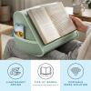 imageLAPGEAR Book Pillow  Lap Reading Cushion with Builtin Book Stand  Fits 6x9 Books amp Similar Sizes  Denim Blue  Style No 33203Sage Green