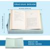 imageLAPGEAR Book Pillow  Lap Reading Cushion with Builtin Book Stand  Fits 6x9 Books amp Similar Sizes  Denim Blue  Style No 33203Sage Green