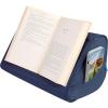 imageLAPGEAR Book Pillow  Lap Reading Cushion with Builtin Book Stand  Fits 6x9 Books amp Similar Sizes  Denim Blue  Style No 33203Denim Blue