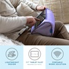 image:imageLAPGEAR Tablet Pillow Stand  11 Slot for iPads Galaxy Tabs Kindles EReaders amp Phones  Cushioned Holder with Storage Pocket amp Handle  Almond  Style No 33107Purple Amethyst