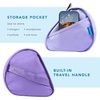 image:imageLAPGEAR Tablet Pillow Stand  11 Slot for iPads Galaxy Tabs Kindles EReaders amp Phones  Cushioned Holder with Storage Pocket amp Handle  Almond  Style No 33107Purple Amethyst