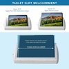 image:imageLAPGEAR Tablet Pillow Stand  11 Slot for iPads Galaxy Tabs Kindles EReaders amp Phones  Cushioned Holder with Storage Pocket amp Handle  Almond  Style No 33107Gray