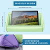 image:imageLAPGEAR Tablet Pillow Stand  11 Slot for iPads Galaxy Tabs Kindles EReaders amp Phones  Cushioned Holder with Storage Pocket amp Handle  Almond  Style No 33107Sage Green