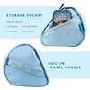 image:imageLAPGEAR Tablet Pillow Stand  11 Slot for iPads Galaxy Tabs Kindles EReaders amp Phones  Cushioned Holder with Storage Pocket amp Handle  Almond  Style No 33107Sky Blue