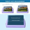 image:imageLAPGEAR Tablet Pillow Stand  11 Slot for iPads Galaxy Tabs Kindles EReaders amp Phones  Cushioned Holder with Storage Pocket amp Handle  Almond  Style No 33107Purple Amethyst