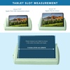 image:imageLAPGEAR Tablet Pillow Stand  11 Slot for iPads Galaxy Tabs Kindles EReaders amp Phones  Cushioned Holder with Storage Pocket amp Handle  Almond  Style No 33107Sage Green