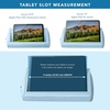 image:imageLAPGEAR Tablet Pillow Stand  11 Slot for iPads Galaxy Tabs Kindles EReaders amp Phones  Cushioned Holder with Storage Pocket amp Handle  Almond  Style No 33107Sky Blue