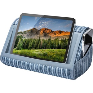 image:imageLAPGEAR Tablet Pillow Stand  11 Slot for iPads Galaxy Tabs Kindles EReaders amp Phones  Cushioned Holder with Storage Pocket amp Handle  Almond  Style No 33107Arrow Stripe