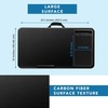 image:imageLAPGEAR Home Office Pro Lap Desk with Wrist Rest Mouse Pad and Phone Holder  Slate Blue  Fits up to 156 Inch Laptops  Style No 91623Black Carbon