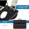 image:imageLAPGEAR Home Office Pro Lap Desk with Wrist Rest Mouse Pad and Phone Holder  Slate Blue  Fits up to 156 Inch Laptops  Style No 91623Black Carbon