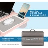 image:imageLAPGEAR Home Office Pro Lap Desk with Wrist Rest Mouse Pad and Phone Holder  Slate Blue  Fits up to 156 Inch Laptops  Style No 91623Blush Pink