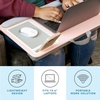 image:imageLAPGEAR Home Office Pro Lap Desk with Wrist Rest Mouse Pad and Phone Holder  Slate Blue  Fits up to 156 Inch Laptops  Style No 91623Blush Pink