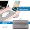 image:imageLAPGEAR Home Office Pro Lap Desk with Wrist Rest Mouse Pad and Phone Holder  Slate Blue  Fits up to 156 Inch Laptops  Style No 91623Blush Pink