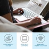 image:imageLAPGEAR Home Office Pro Lap Desk with Wrist Rest Mouse Pad and Phone Holder  Slate Blue  Fits up to 156 Inch Laptops  Style No 91623Blush Pink