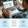 image:imageLAPGEAR Home Office Pro Lap Desk with Wrist Rest Mouse Pad and Phone Holder  Slate Blue  Fits up to 156 Inch Laptops  Style No 91623Espresso Blue