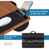 image:imageLAPGEAR Home Office Pro Lap Desk with Wrist Rest Mouse Pad and Phone Holder  Slate Blue  Fits up to 156 Inch Laptops  Style No 91623Espresso Woodgrain