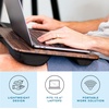 image:imageLAPGEAR Home Office Pro Lap Desk with Wrist Rest Mouse Pad and Phone Holder  Slate Blue  Fits up to 156 Inch Laptops  Style No 91623Espresso Woodgrain