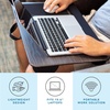 image:imageLAPGEAR Home Office Pro Lap Desk with Wrist Rest Mouse Pad and Phone Holder  Slate Blue  Fits up to 156 Inch Laptops  Style No 91623Gray Woodgrain