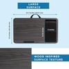image:imageLAPGEAR Home Office Pro Lap Desk with Wrist Rest Mouse Pad and Phone Holder  Slate Blue  Fits up to 156 Inch Laptops  Style No 91623Gray Woodgrain