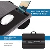 image:imageLAPGEAR Home Office Pro Lap Desk with Wrist Rest Mouse Pad and Phone Holder  Slate Blue  Fits up to 156 Inch Laptops  Style No 91623Gray Woodgrain