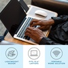 image:imageLAPGEAR Home Office Pro Lap Desk with Wrist Rest Mouse Pad and Phone Holder  Slate Blue  Fits up to 156 Inch Laptops  Style No 91623Oak Woodgrain