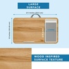 image:imageLAPGEAR Home Office Pro Lap Desk with Wrist Rest Mouse Pad and Phone Holder  Slate Blue  Fits up to 156 Inch Laptops  Style No 91623Oak Woodgrain